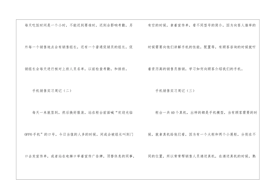 手机销售实习周记_第2页