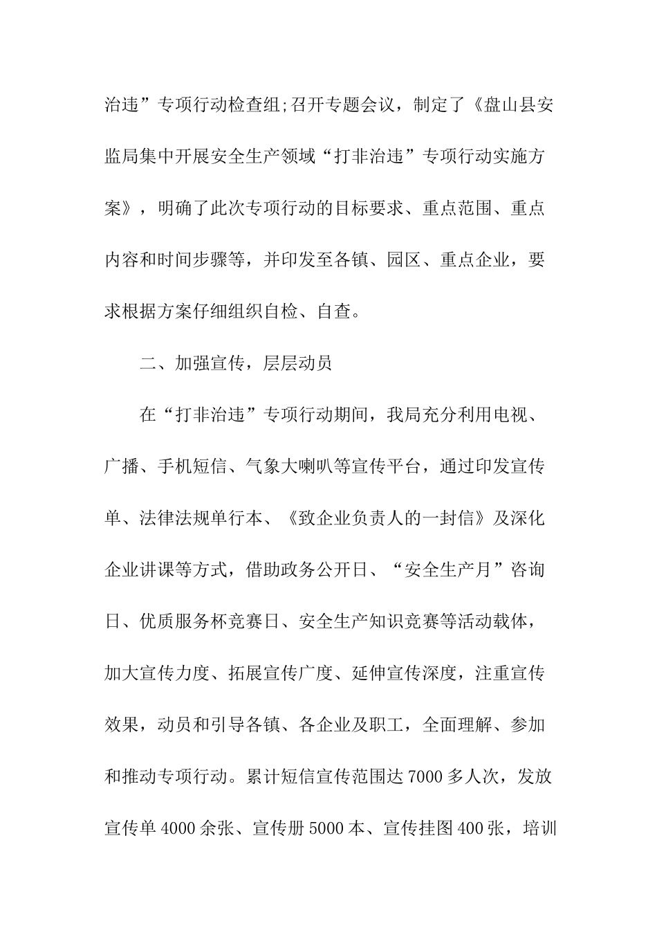 打非治违年终工作总结_第2页