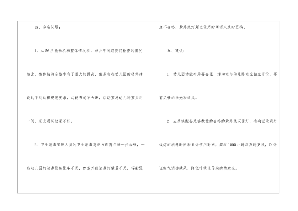 托幼机构消毒监测工作总结_第3页