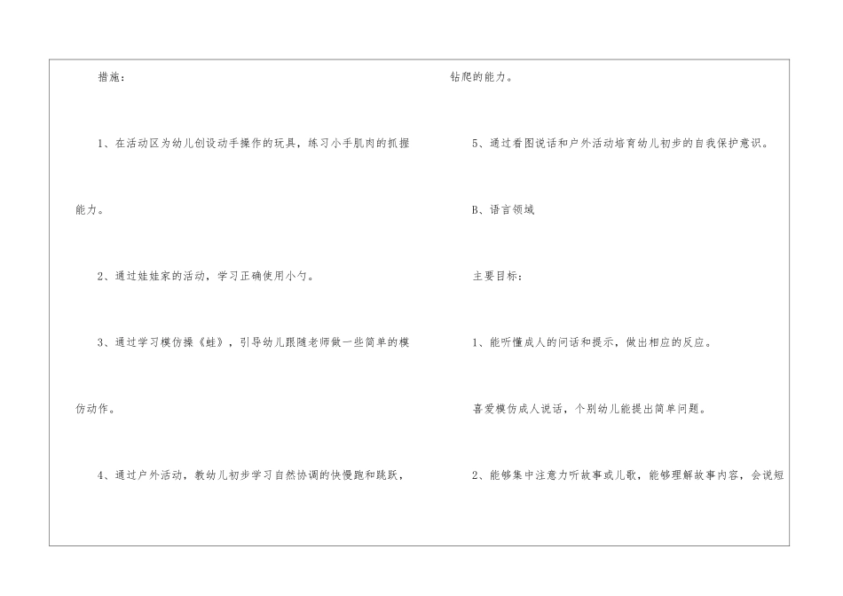 托班教学工作计划_第3页