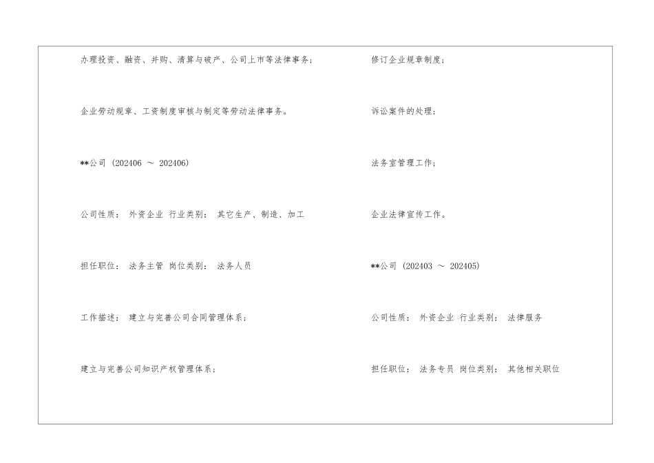 执业律师求职简历_第3页