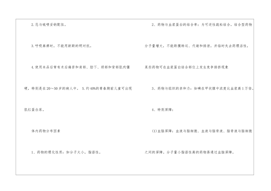 执业药师《临床药物治疗学》复习笔记_第2页