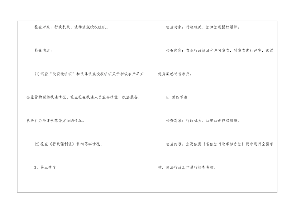 执法工作计划汇总五篇_第2页