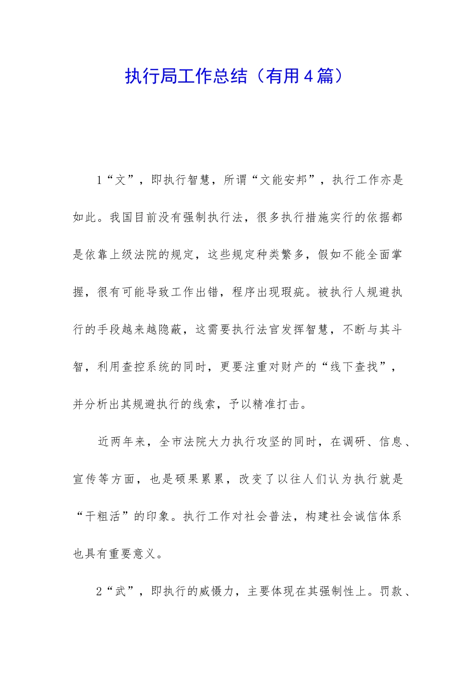 执行局工作总结_第1页