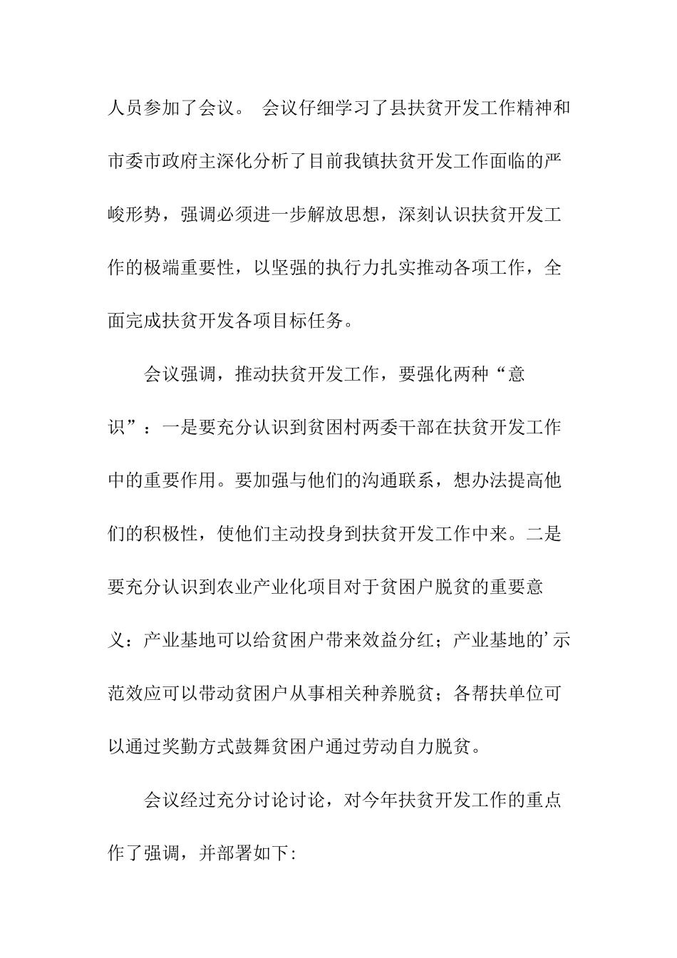 扶贫项目会议记录_第3页