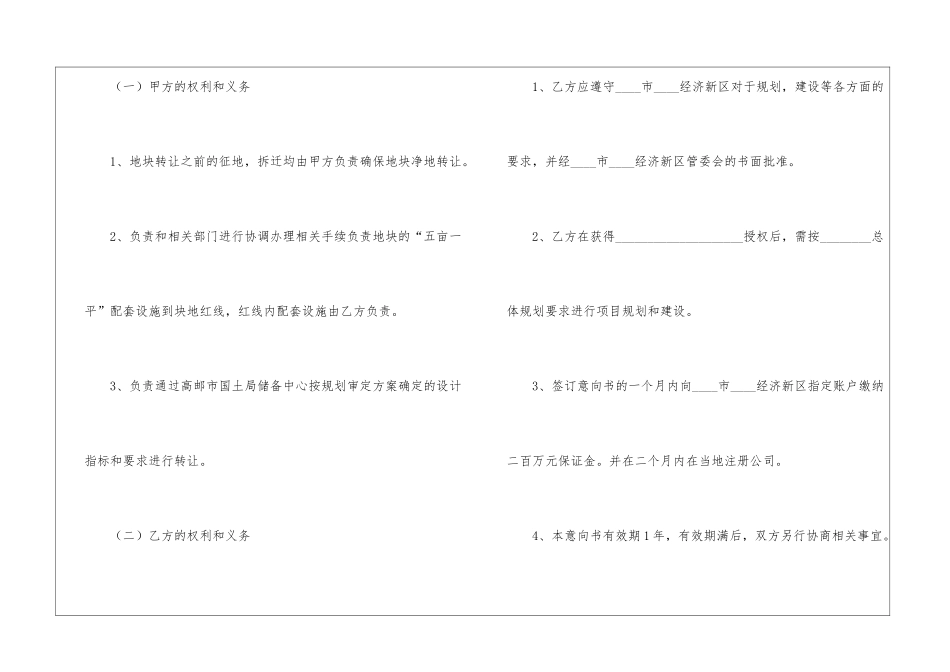 投资意向书集锦15篇_第3页