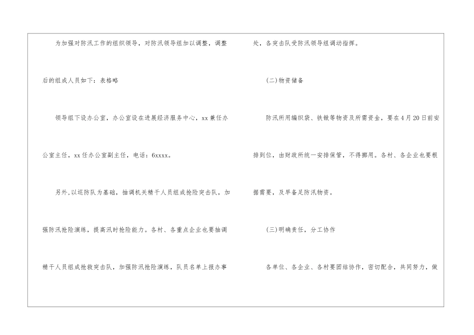 抗洪防汛救援应急预案_第3页