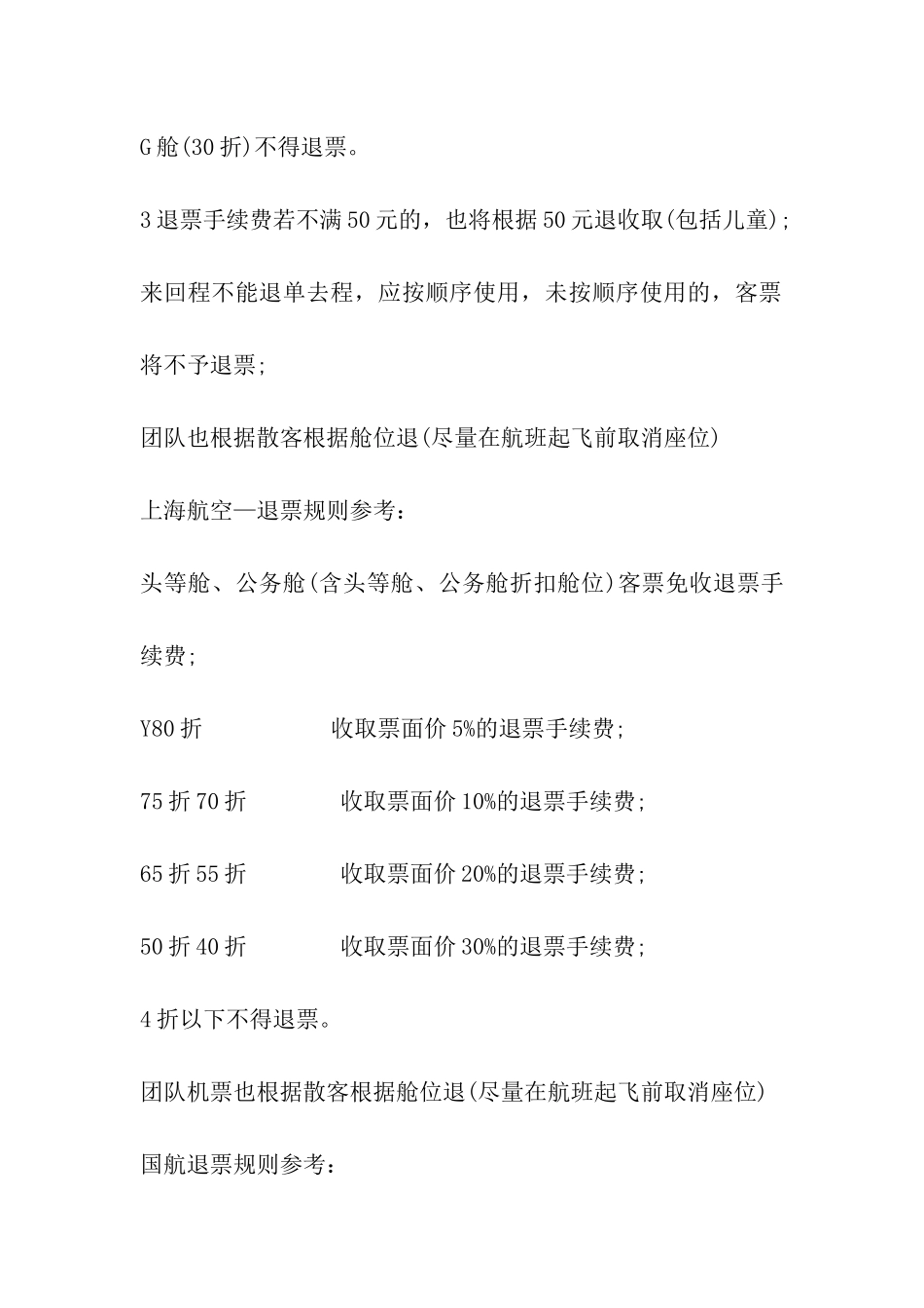 折扣飞机票退票新规定_第3页