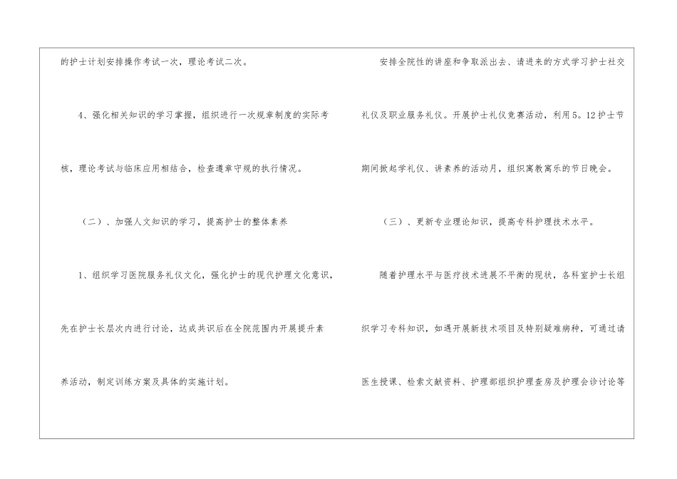 护士下半年工作计划集锦15篇_第3页