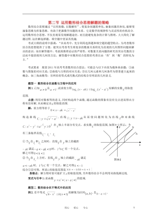 2012高考数学精英备考专题讲座 第八讲运用数学思想方法解题的策略 第二节 运用数形结合思想解题的策略 文