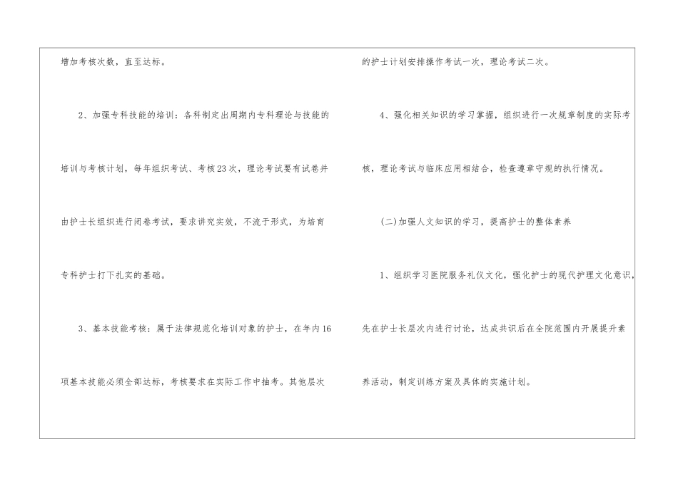 护士长工作计划4篇_第2页