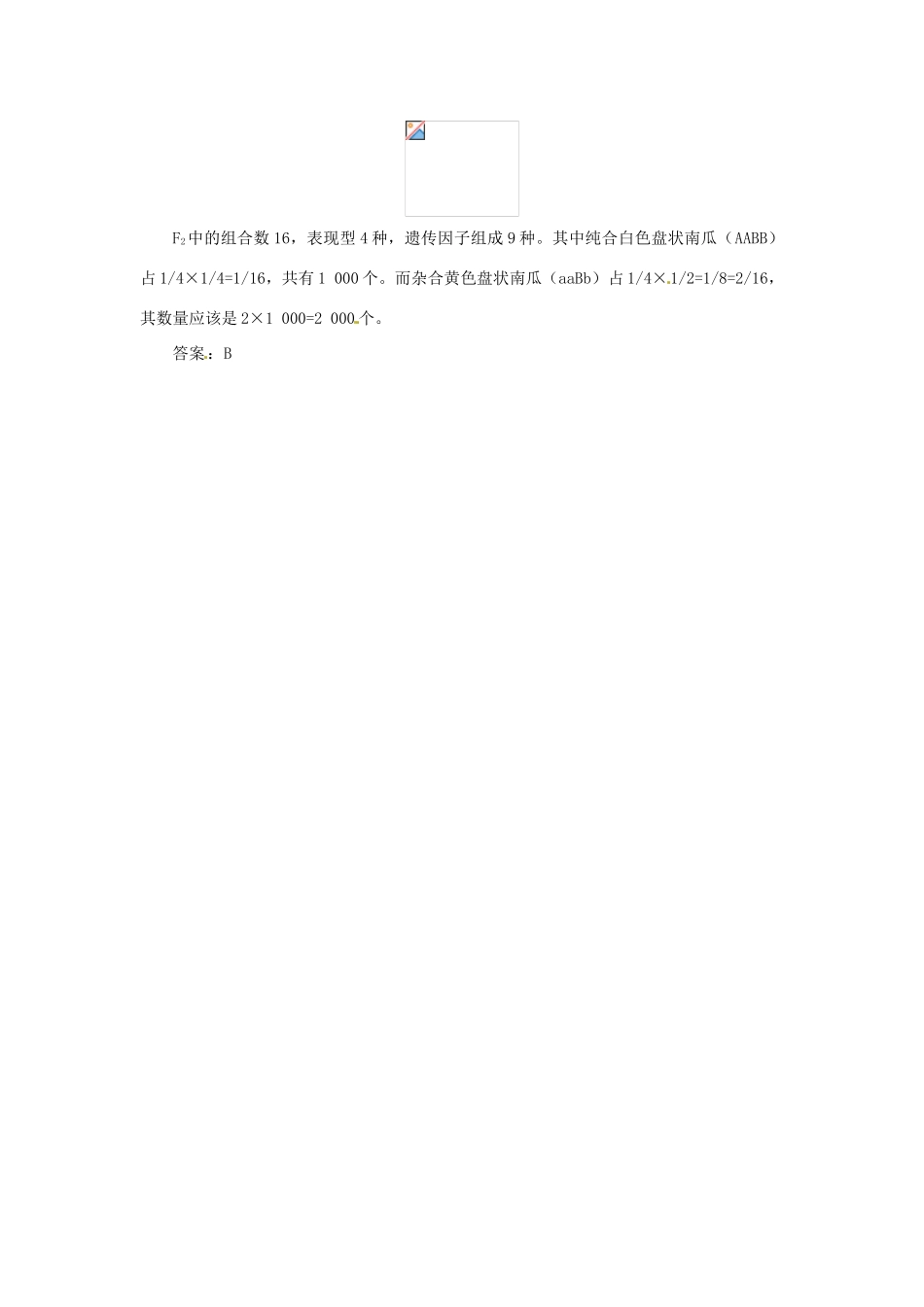 2013-2014学年高中生物 1.2 孟德尔豌豆杂交实验（二）素材2 新人教版必修2_第2页