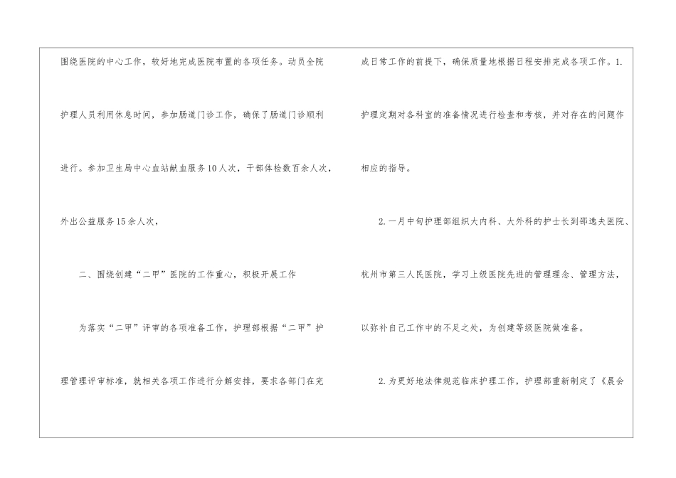 护理工作总结汇编九篇_第2页