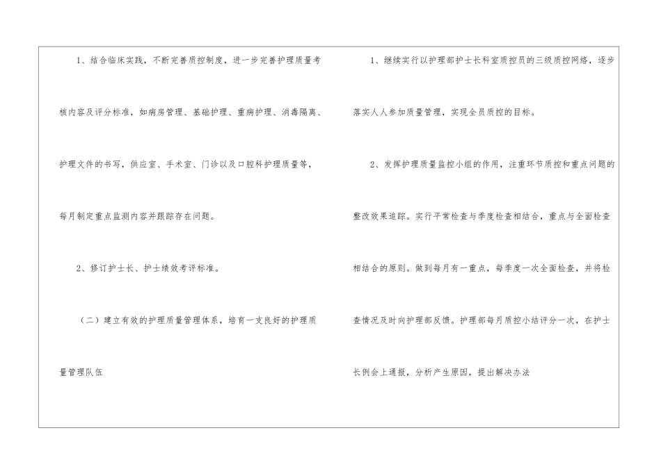 护理质控工作计划_第2页