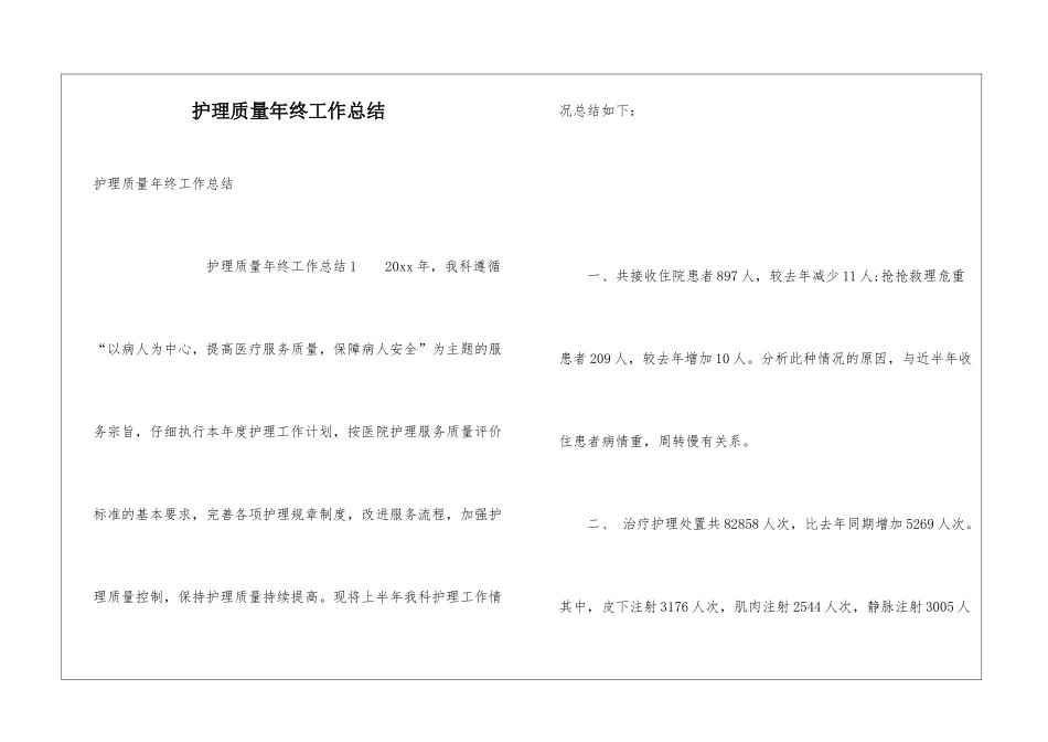护理质量年终工作总结_第1页