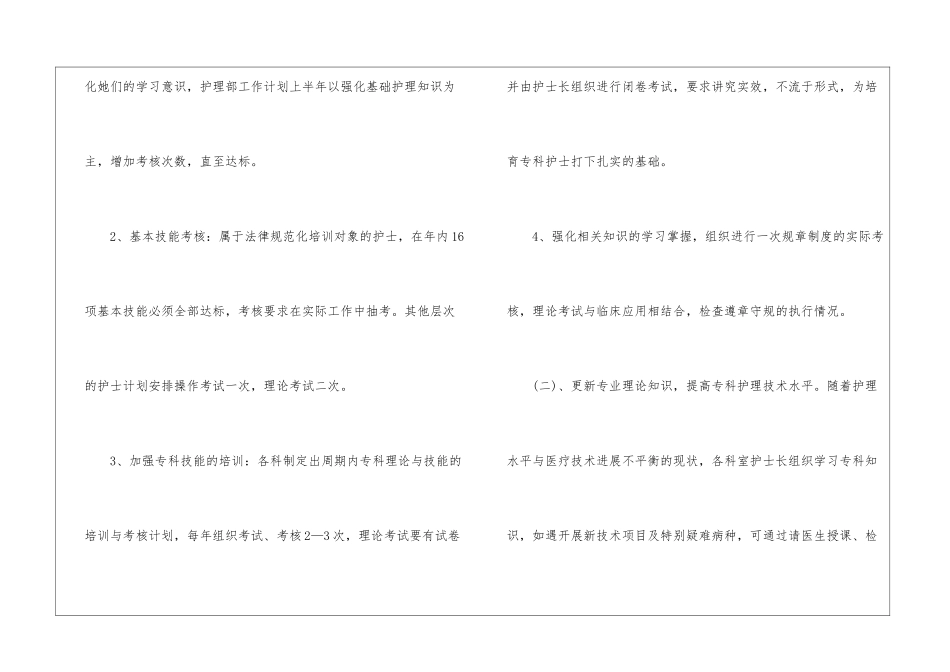 护理部个人工作计划_第2页