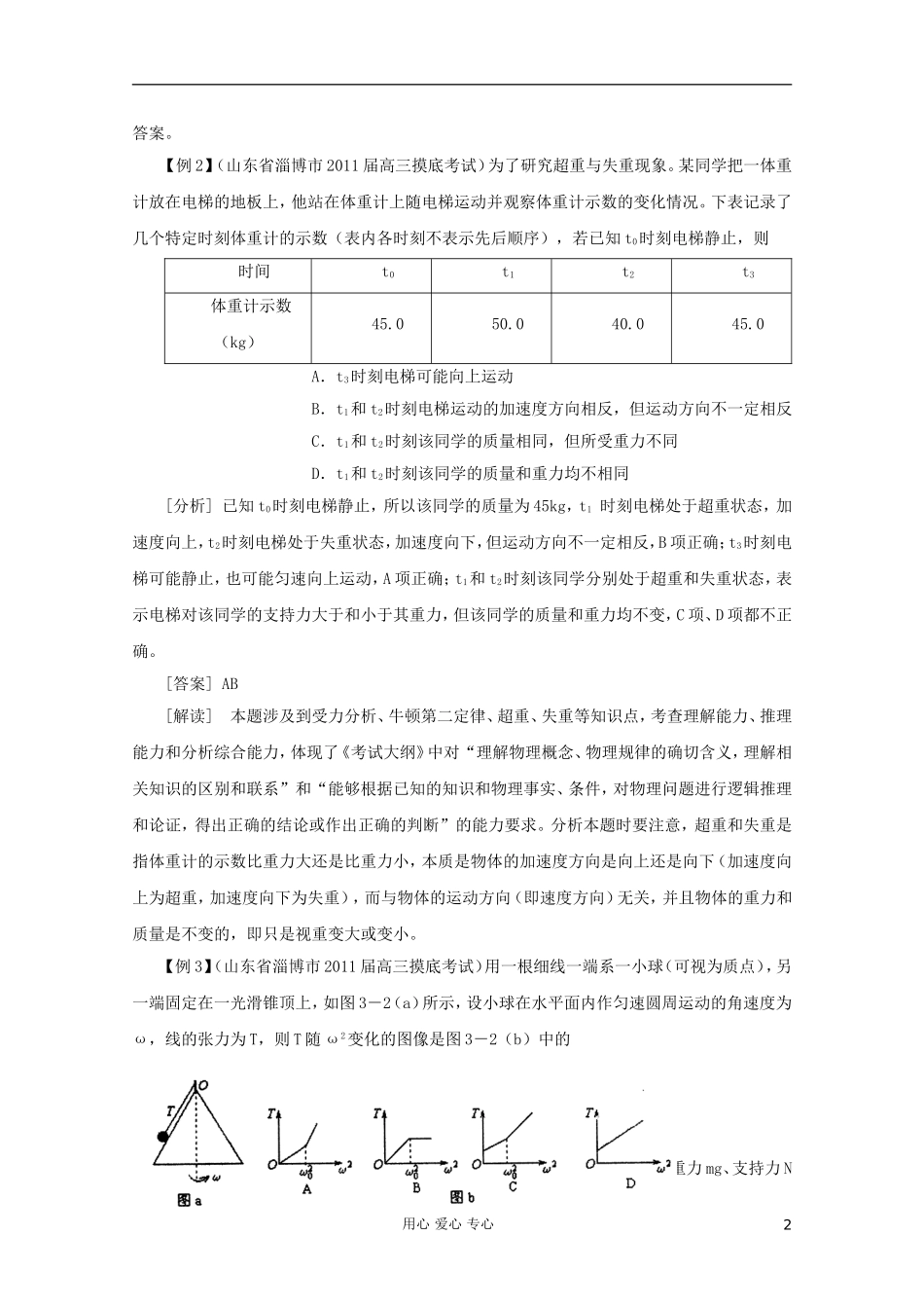 2012高考物理二轮复习 专题2 牛顿运动定律与直线运动教学案（教师版）_第2页