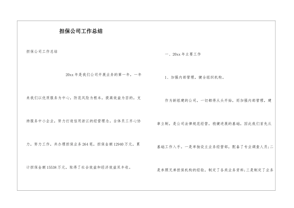 担保公司工作总结_第1页