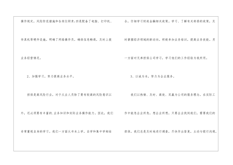 担保公司工作总结_第2页