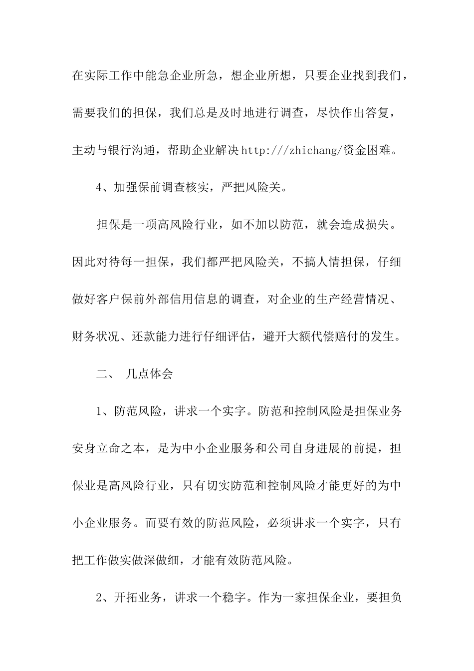 担保公司年终个人工作总结_第3页