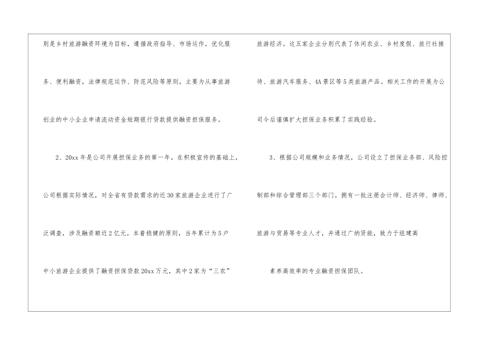 担保公司年终工作总结汇总五篇_第2页