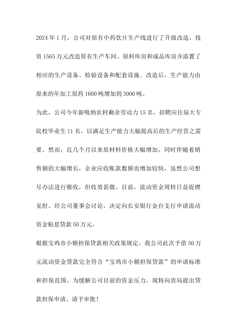 担保贷款申请书格式_第2页