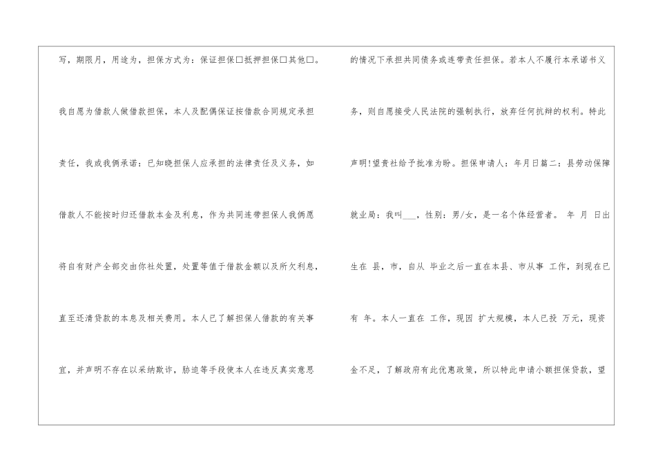 担保贷款申请书_第2页
