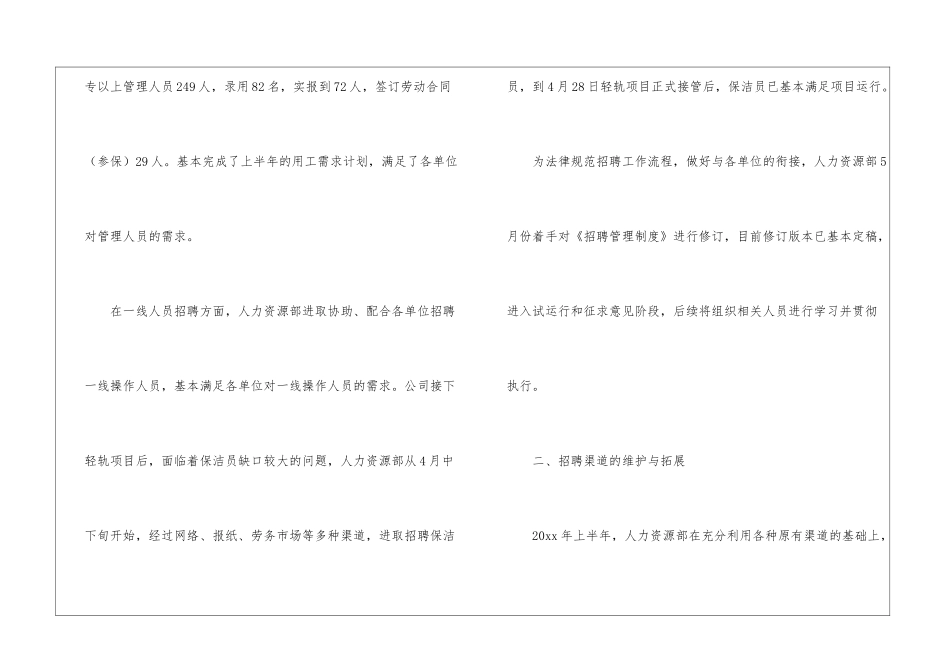 招聘工作总结(精选15篇)_第2页