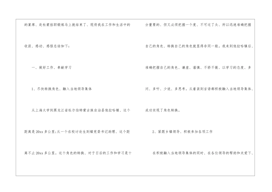 挂职锻炼工作总结3篇_第2页