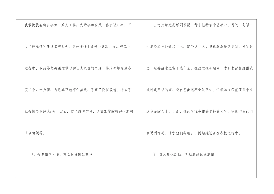 挂职锻炼工作总结3篇_第3页