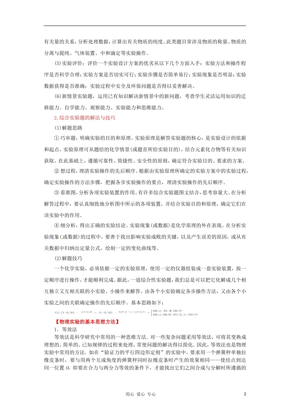 2012高考物理二轮复习精品资料Ⅱ 专题04高考物理实验解题方法教学案（学生版）_第2页