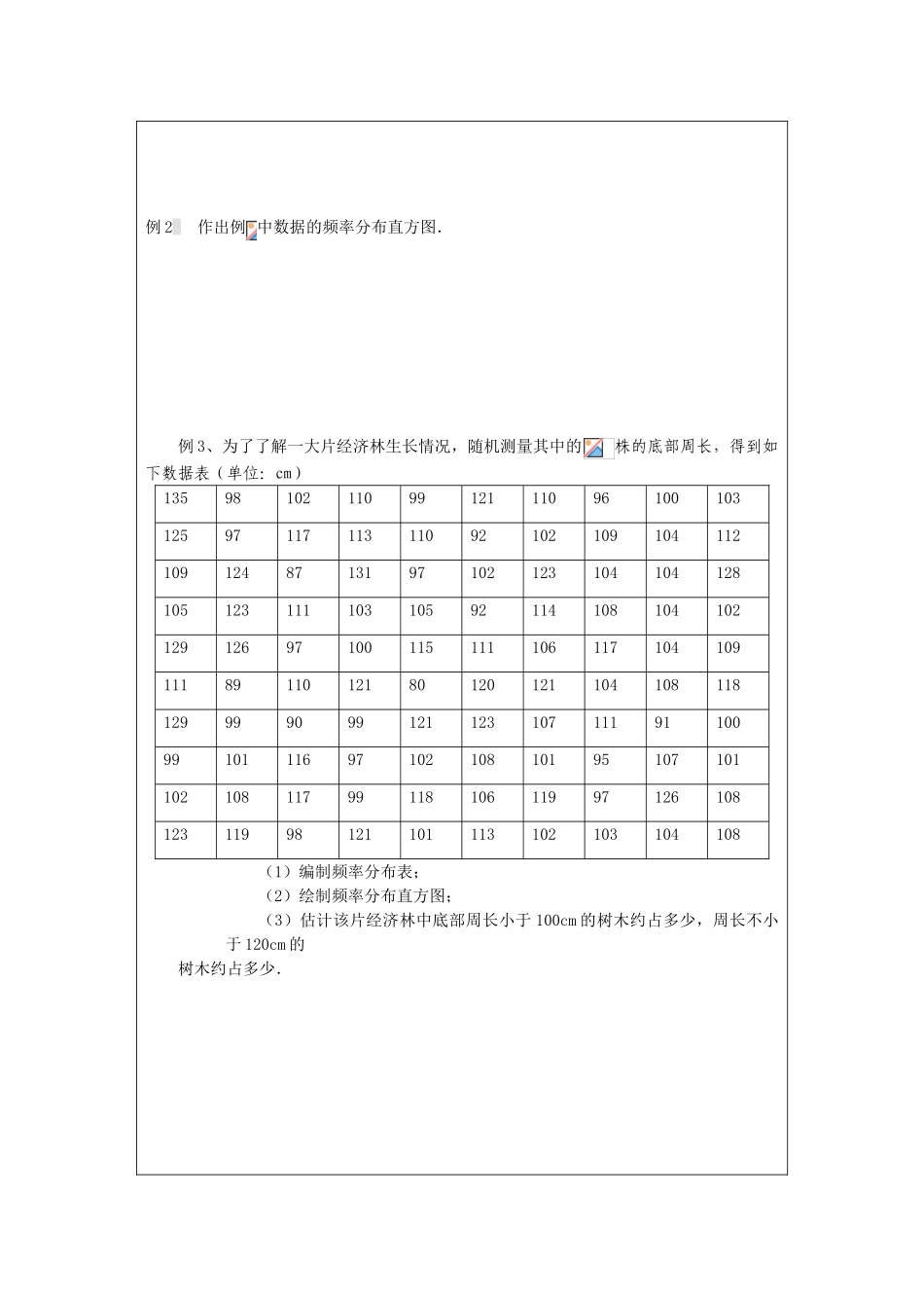 2013-2014学年高中数学 2.2.2 频率分布直方图与折线图导学案 苏教版必修3_第2页