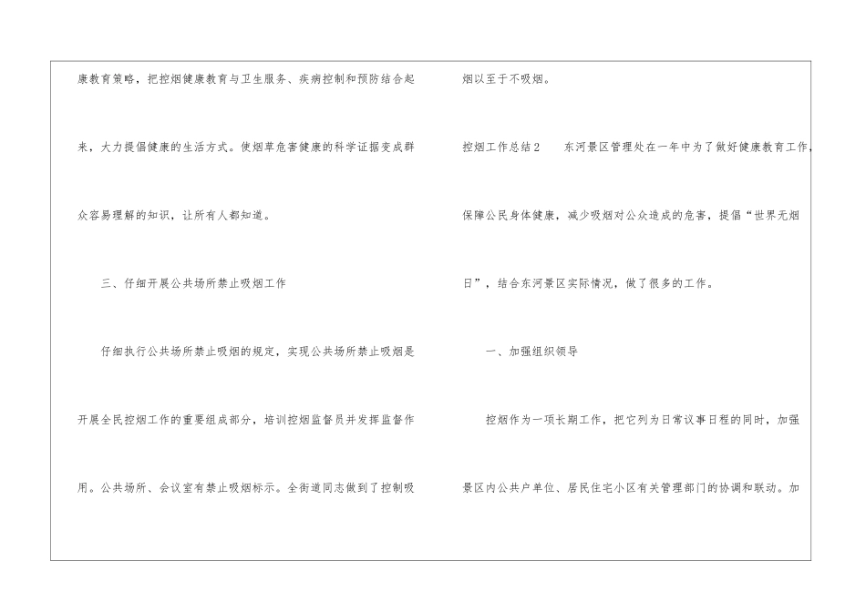 控烟工作总结15篇_第3页