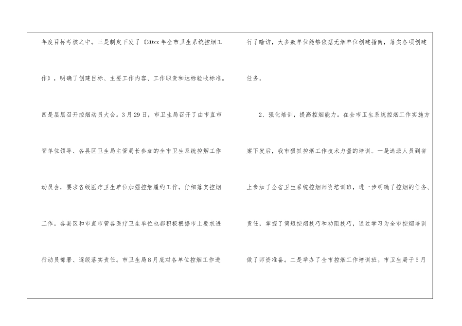 控烟工作总结(15篇)_第2页