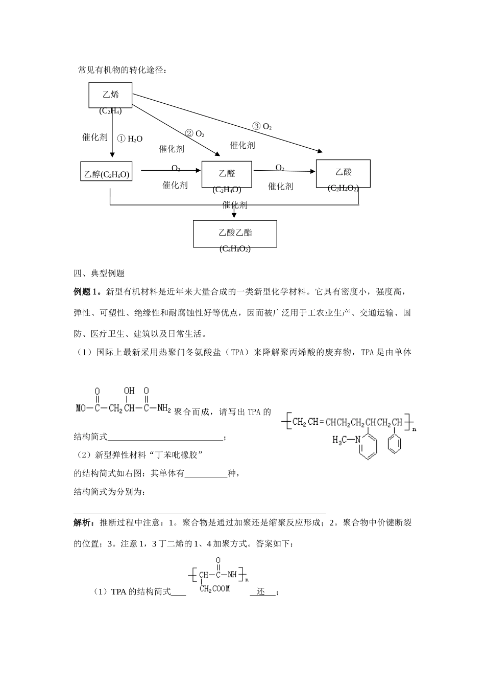 2013-2014学年高中化学 3.3.1简单有机物的合成学案 苏教版必修2_第2页