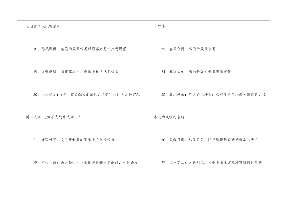 描写天气的四字词语300个_第3页