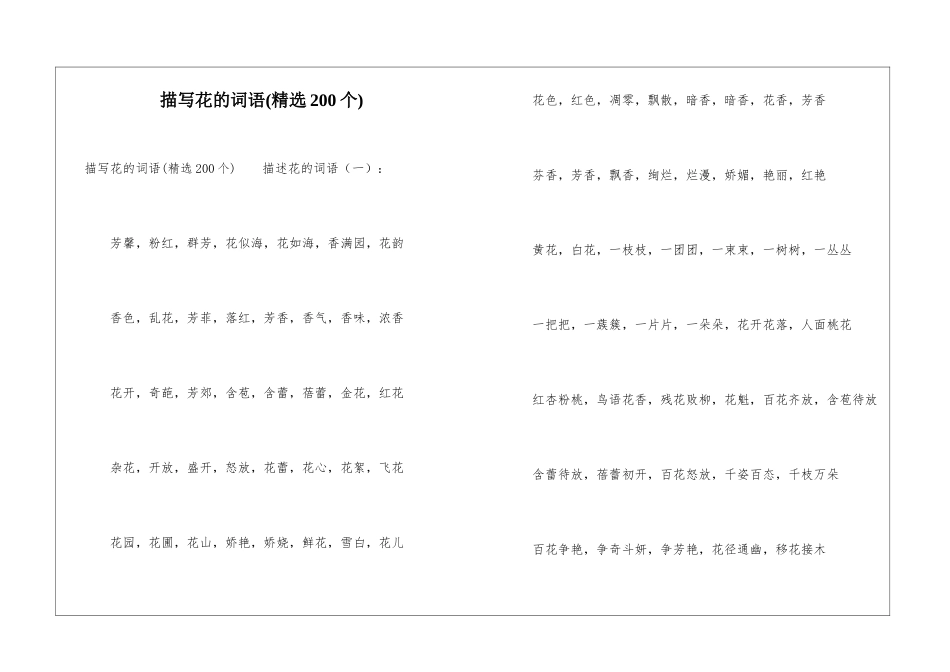 描写花的词语_第1页