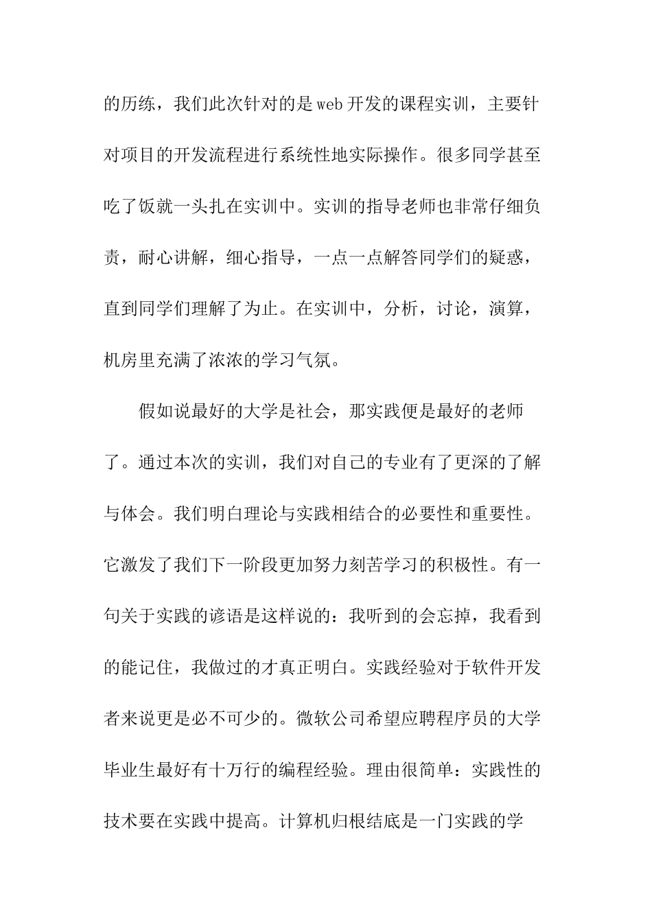 摘选计算机实训总结报告_第3页