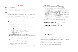 2013-2014学年高中数学 第十六教时 一元二次方程根的分布教案 新人教A版必修1