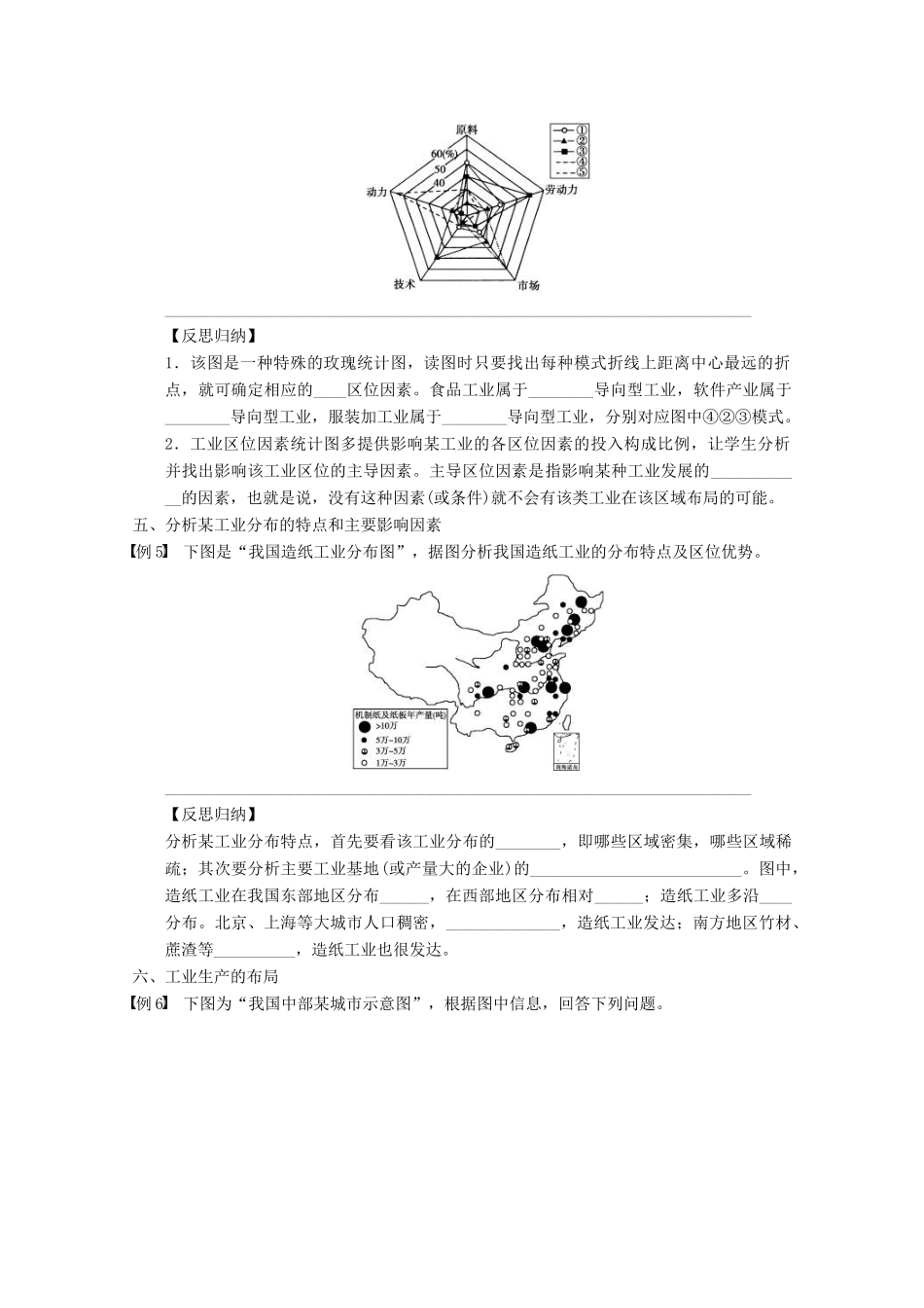2013届高考地理 精品复习学案35 区位因素的分析方法 鲁教版_第3页