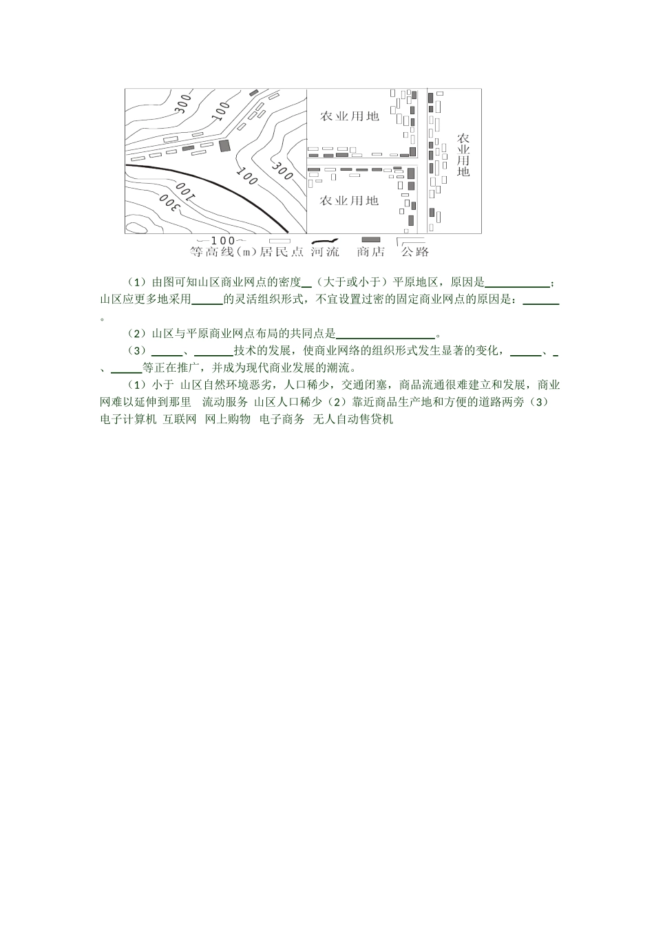 2013年高二地理学业水平考试文科学生复习 3.4 交通运输布局及其对区域发展的影响学案 湘教版_第3页