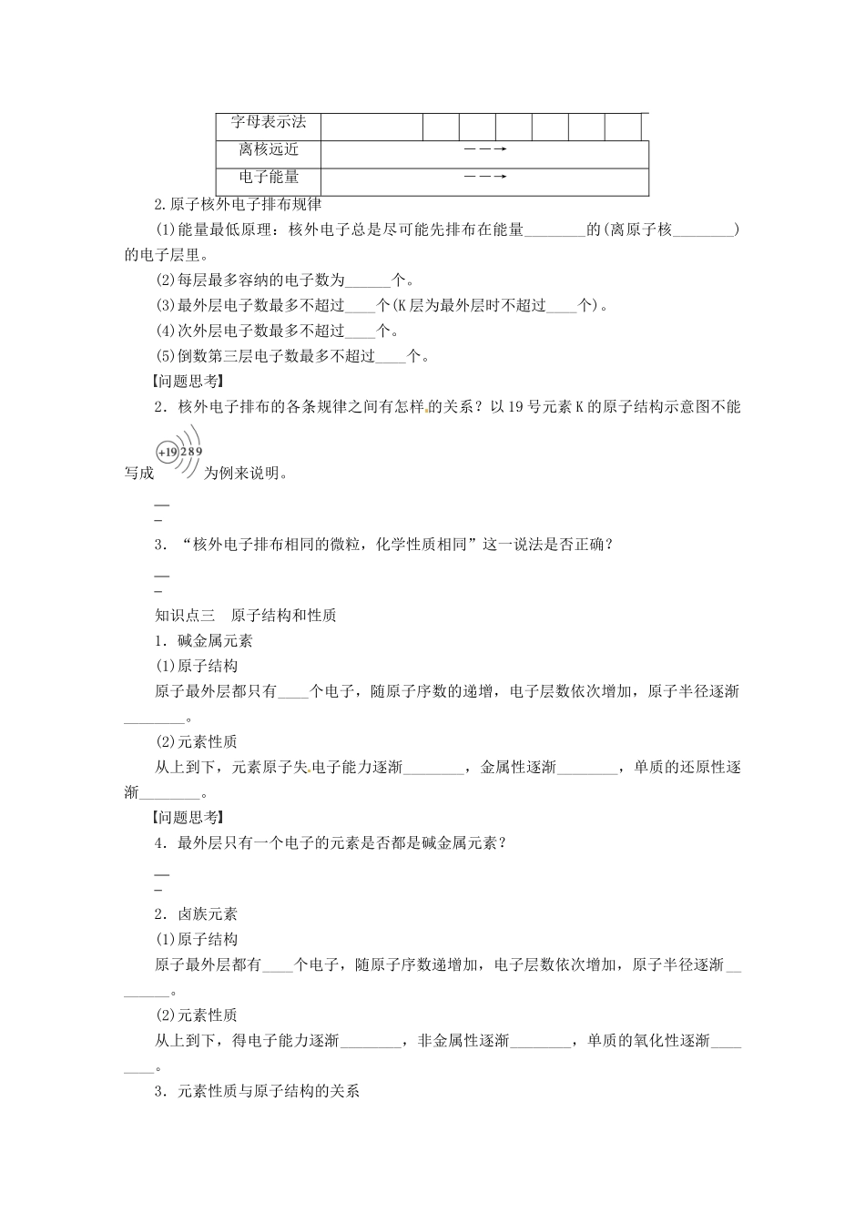 2013年高考化学 总复习学案23 原子结构_第2页