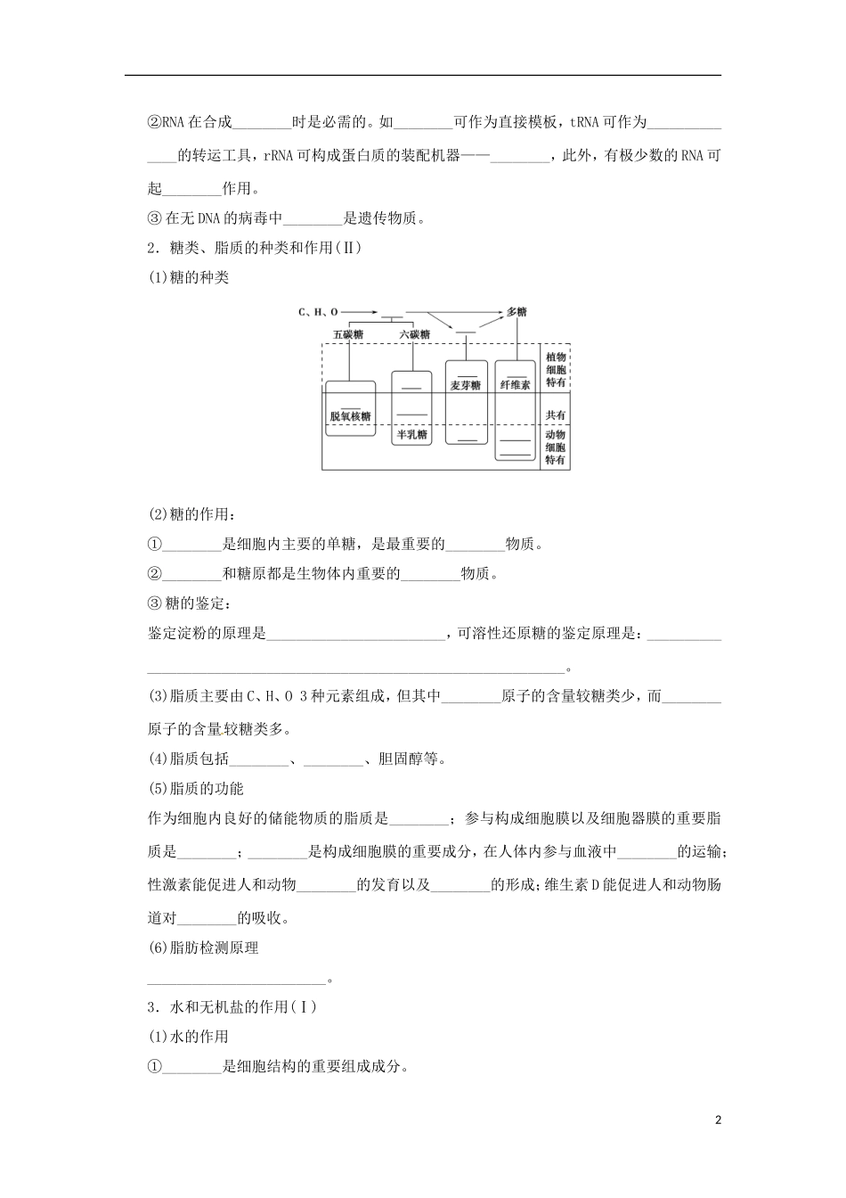 2013届高考二轮复习全攻略 第四部分《回归教材本源防丢分》学案 新人教版_第2页