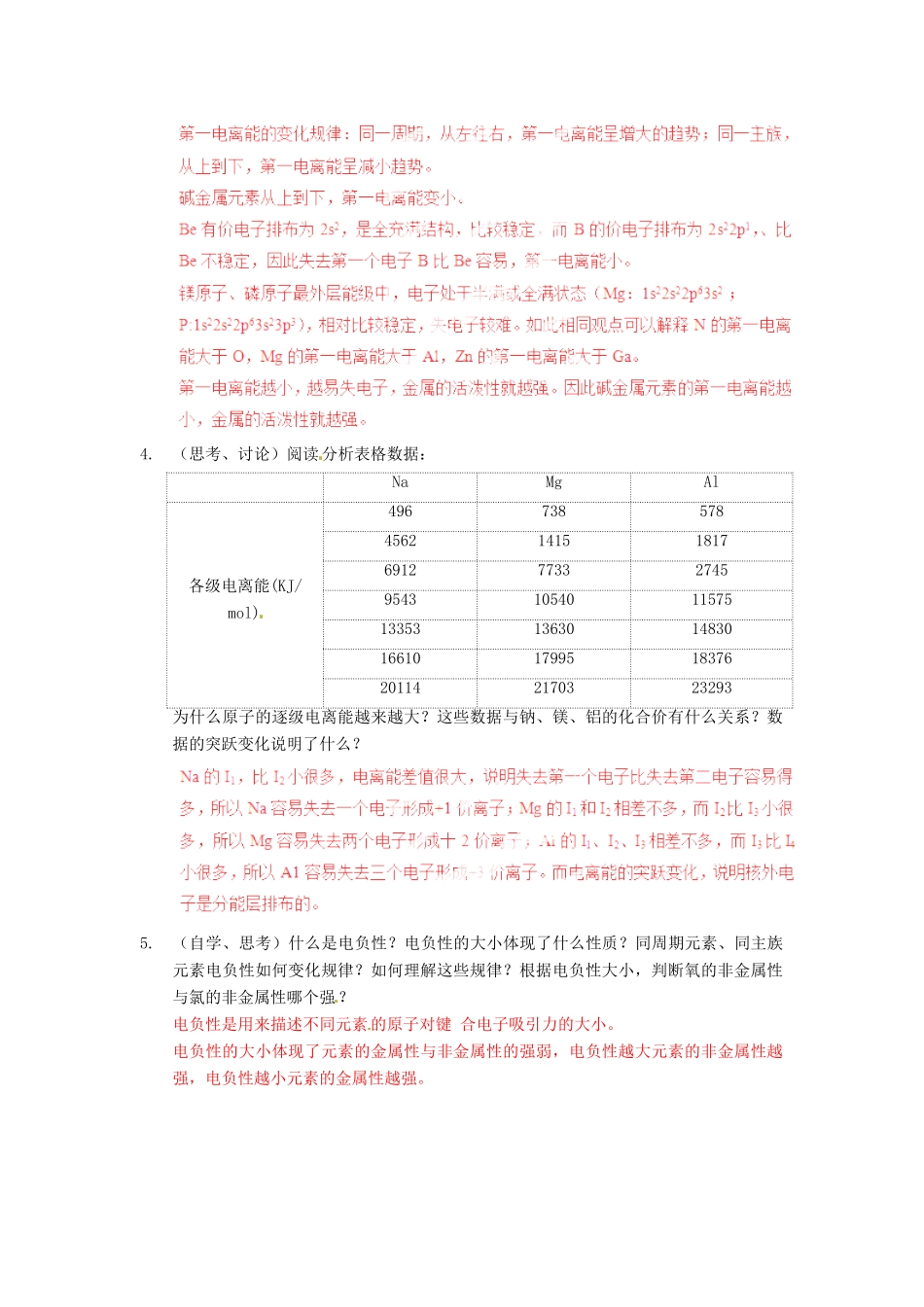 2013年高考化学一轮复习 1.2《原子结构与元素的性质》第2课时教学案 新人教版选修3_第2页