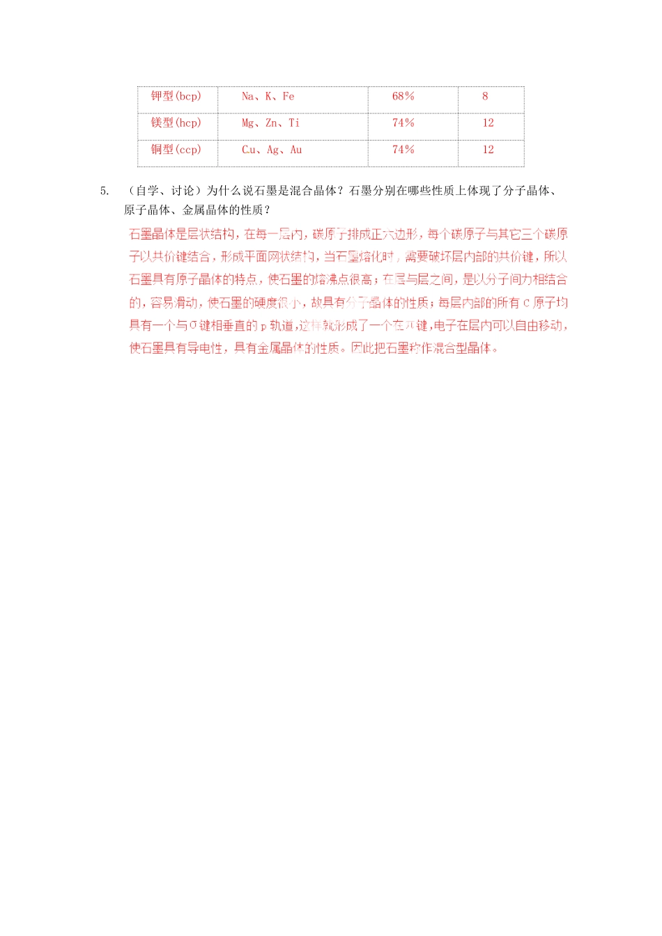 2013年高考化学一轮复习 3.3《金属晶体》教学案 新人教版选修3_第3页