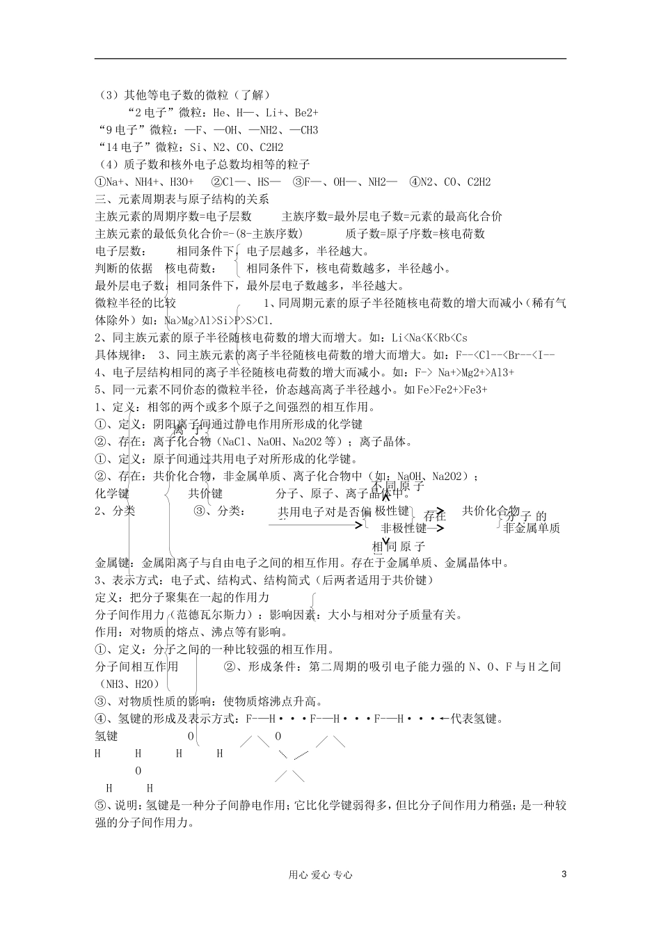 2013年高考化学主干核心知识一轮复习 专题五 元素周期律 元素周期表教案 新人教版_第3页