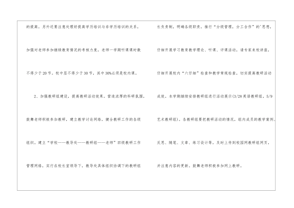 教师素质培训工作计划_第2页
