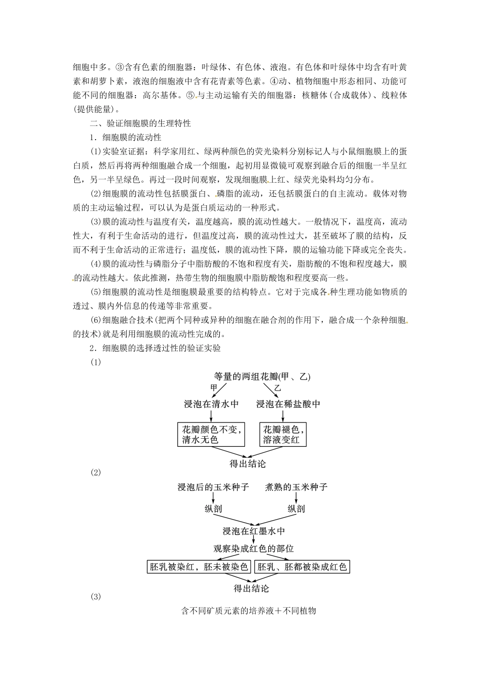 2013届高考生物总复习 单元体系构建1教案 新人教版_第2页