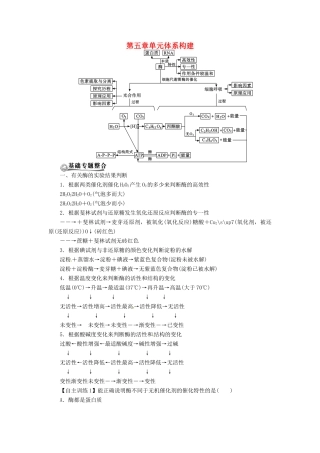 2013届高考生物总复习 第五章单元体系构建教案 新人教版