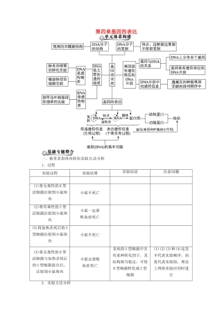 2013届高考生物总复习 基因的表达教案 新人教版